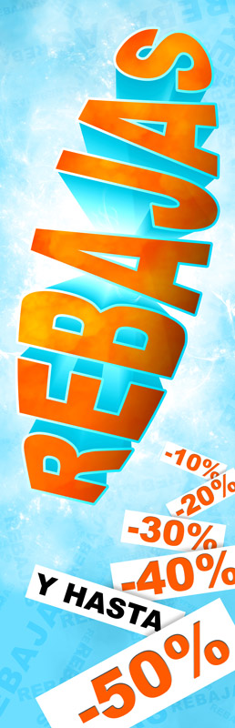 Affiche pour les soldes